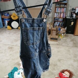 Denim Overalls with Front Pocket